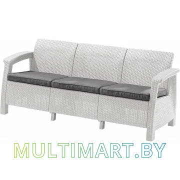Садовый диван Keter Keter Corfu Love Seat Max (белый)